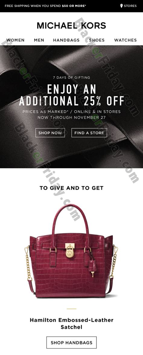 when is the michael kors sale ending|Michael Kors black friday specials.